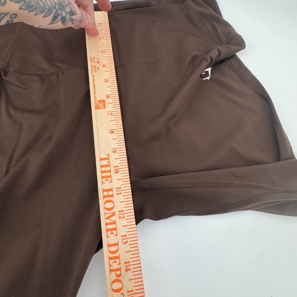 Gymshark Womens XL High Waisted Espresso Brown Recycled Polyester Leggings B7A7J - Picture 6 of 11